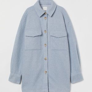 H&M light blue Shirt Jacket size small